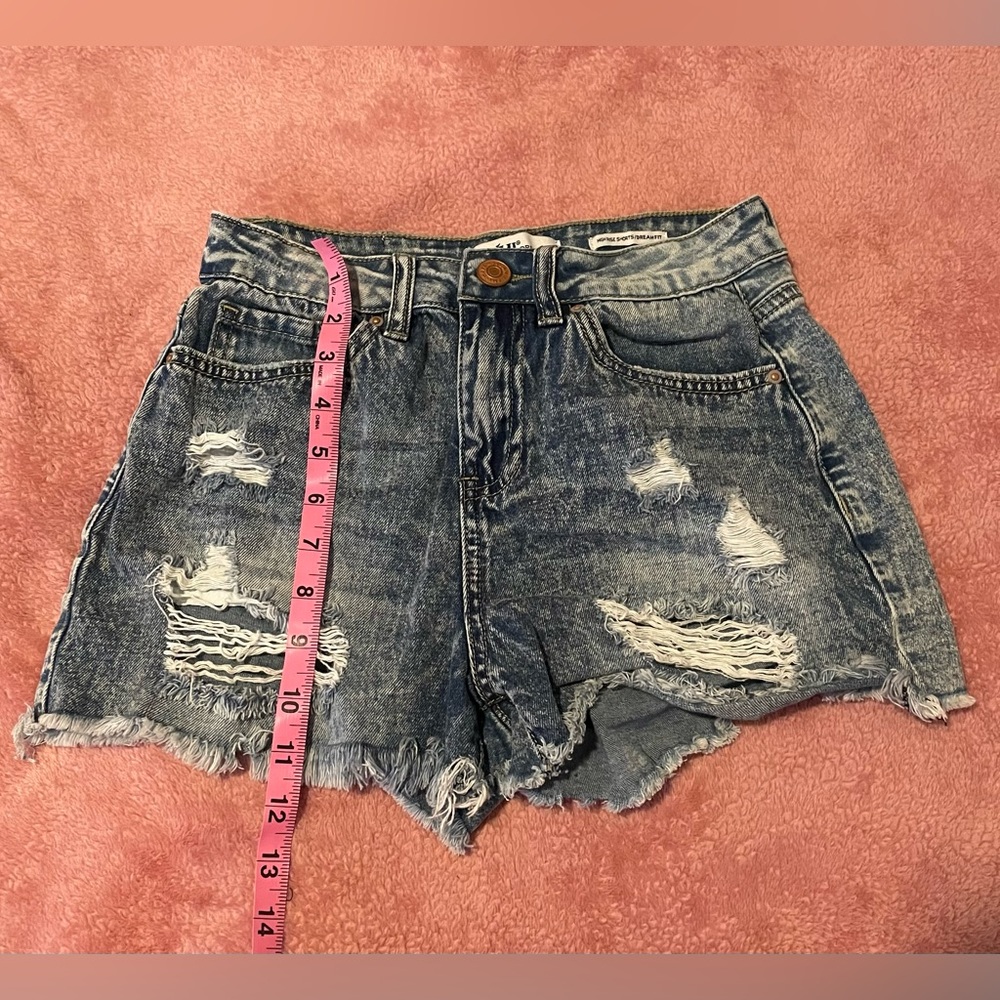 Denim High Rise Shorts - Picture 5 of 5